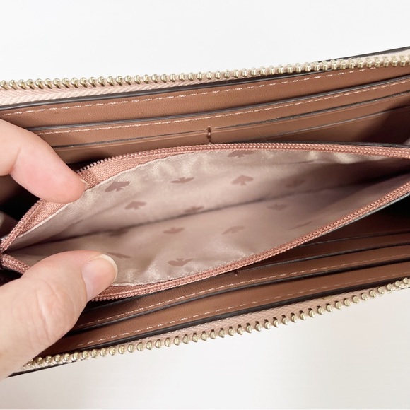 Kate Spade NY Slim Continental Leather Connie Wallet Rosy Cheeks - Picture 7 of 9